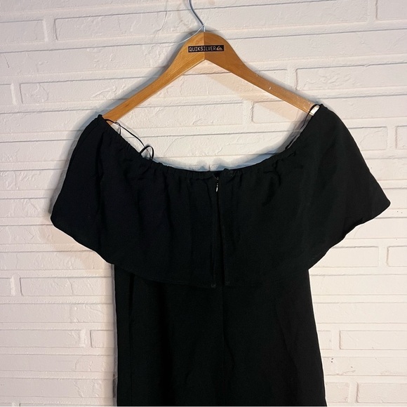 Charles Henry Black Off the Shoulder Flowy Ruffle Mini Dress, Women’s Size XS - Picture 11 of 13